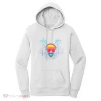 Outrun Synthwave Vaporwave Aesthetic 80S Retro Women's Hoodie thumb 0