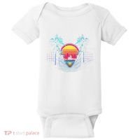 Outrun Synthwave Vaporwave Aesthetic 80S Retro Baby Bodysuit thumb 0