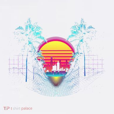 Outrun Synthwave Vaporwave Aesthetic 80S Retro Baby Bodysuit