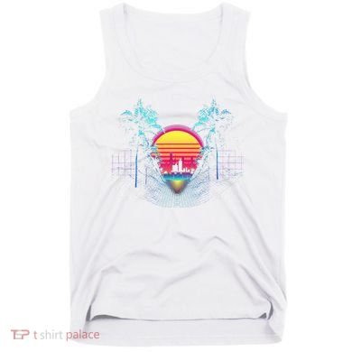 Outrun Synthwave Vaporwave Aesthetic 80S Retro Tank Top