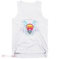 Outrun Synthwave Vaporwave Aesthetic 80S Retro Tank Top thumb 0