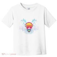 Outrun Synthwave Vaporwave Aesthetic 80S Retro Toddler T-Shirt thumb 0