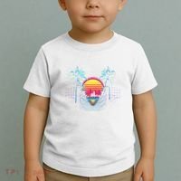 Outrun Synthwave Vaporwave Aesthetic 80S Retro Toddler T-Shirt thumb 2