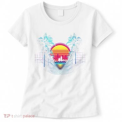 Outrun Synthwave Vaporwave Aesthetic 80S Retro Women's T-Shirt