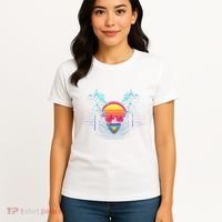 Outrun Synthwave Vaporwave Aesthetic 80S Retro Women's T-Shirt thumb 4