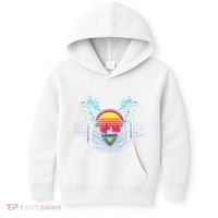 Outrun Synthwave Vaporwave Aesthetic 80S Retro Kids Hoodie thumb 0