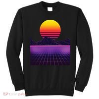 Outrun Synthwave Vaporwave Aesthetic 80s Retro Sweatshirt thumb 0