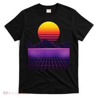 Outrun Synthwave Vaporwave Aesthetic 80s Retro T-Shirt thumb 0