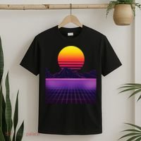 Outrun Synthwave Vaporwave Aesthetic 80s Retro T-Shirt thumb 2