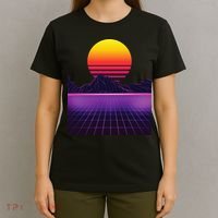 Outrun Synthwave Vaporwave Aesthetic 80s Retro T-Shirt thumb 4
