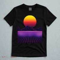Outrun Synthwave Vaporwave Aesthetic 80s Retro T-Shirt thumb 5