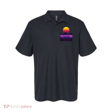 Outrun Synthwave Vaporwave Aesthetic 80s Retro Polo