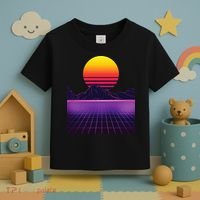 Outrun Synthwave Vaporwave Aesthetic 80s Retro Toddler T-Shirt thumb 3