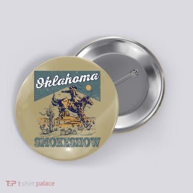 Oklahoma Smokeshow Western Oklahoma Smokeshow Rodeo Button