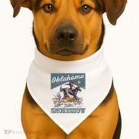 Oklahoma Smokeshow Western Oklahoma Smokeshow Rodeo USA-Made Doggie Bandana thumb 1