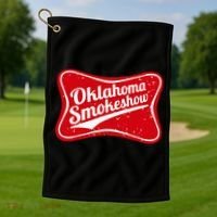 Oklahoma Smokeshow Western Country Music Golf Towel thumb 1