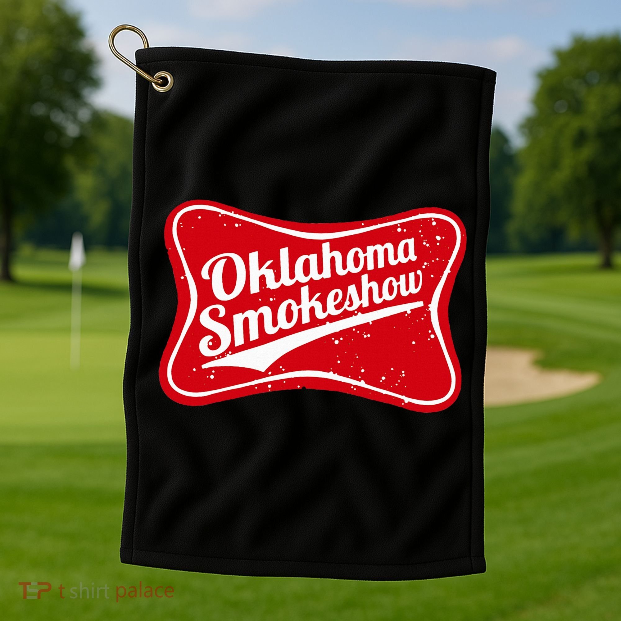 Oklahoma Smokeshow Western Country Music Golf Towel