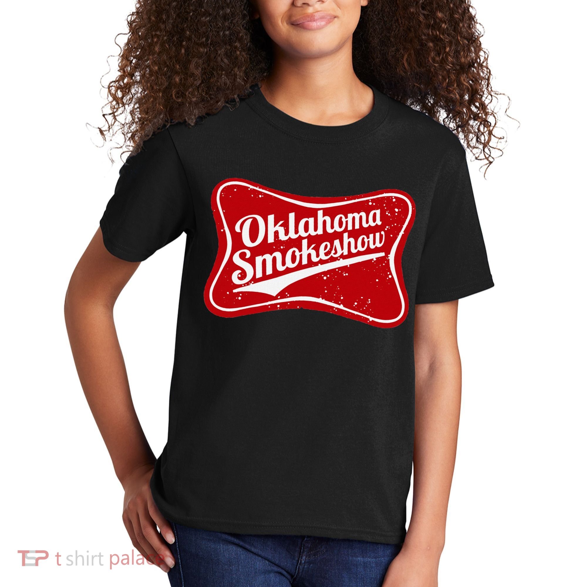 Oklahoma Smokeshow Western Country Music Cowboy Kids T-Shirt