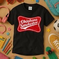 Oklahoma Smokeshow Western Country Music Cowboy Kids T-Shirt thumb 3