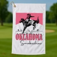 Oklahoma Smokeshow Western Oklahoma Smokeshow Golf Towel thumb 1
