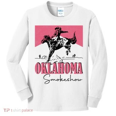 Oklahoma Smokeshow Western Oklahoma Smokeshow Kids Long Sleeve Shirt