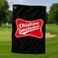 Oklahoma Smokeshow Western Country Music Golf Towel thumb 1
