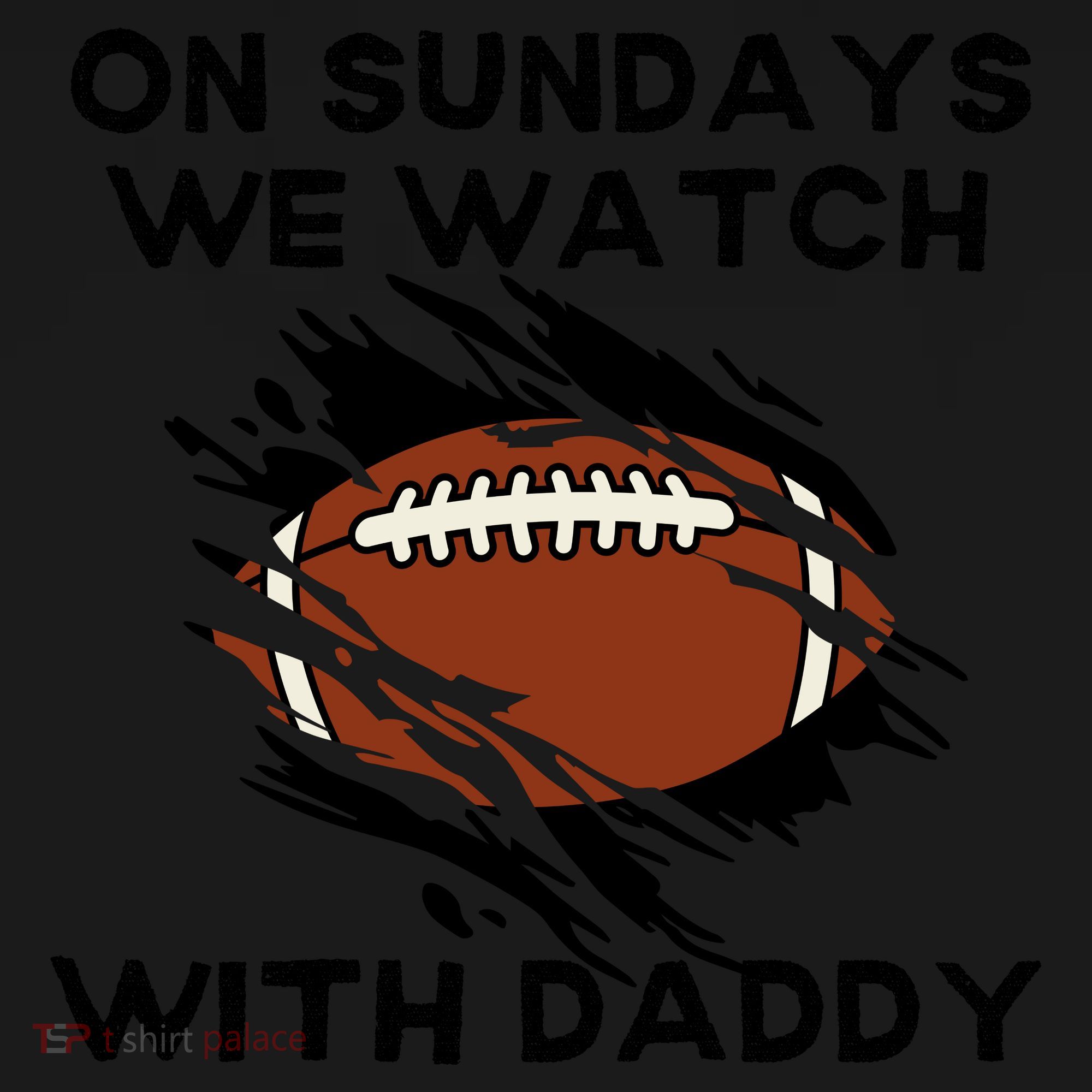 On Sundays We Watch Football With Daddy Coaster