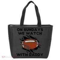 On Sundays We Watch Football With Daddy Tote Bag thumb 0
