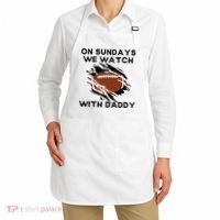On Sundays We Watch Football With Daddy Apron thumb 2
