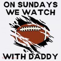 On Sundays We Watch Football With Daddy Women's Tank Top thumb 5