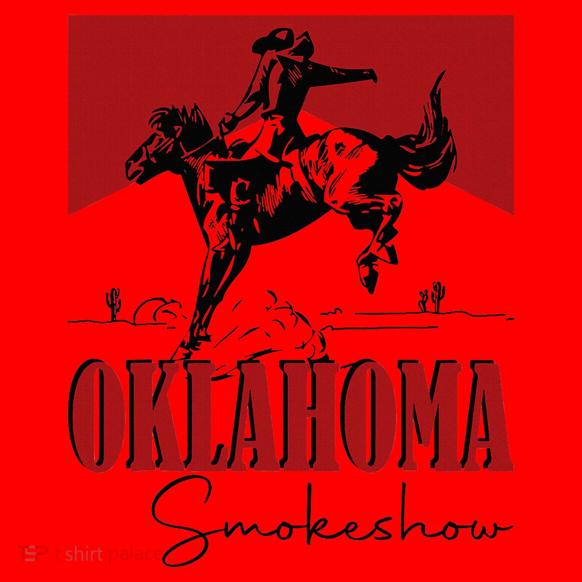 Oklahoma Smokeshow Western Oklahoma Smokeshow Cowboy Santa Hat