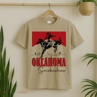 Oklahoma Smokeshow Western Oklahoma Smokeshow Cowboy T-Shirt thumb 2