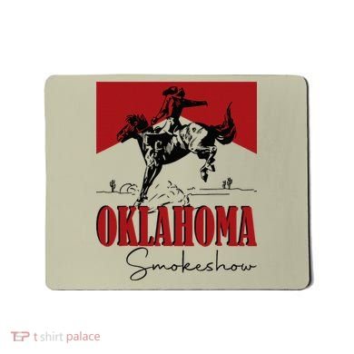 Oklahoma Smokeshow Western Oklahoma Smokeshow Cowboy Mousepad