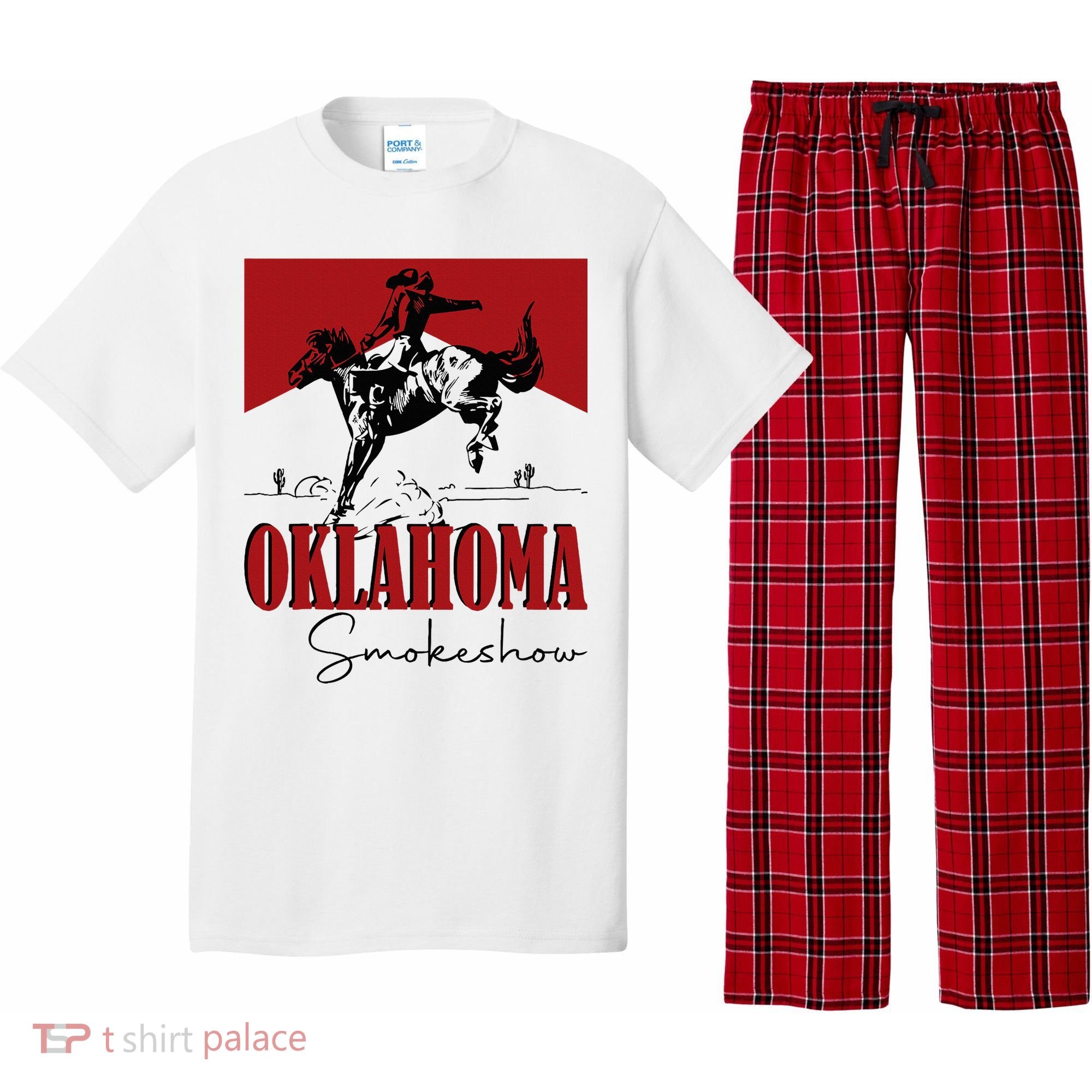 Oklahoma Smokeshow Western Oklahoma Smokeshow Cowboy Pajama Set