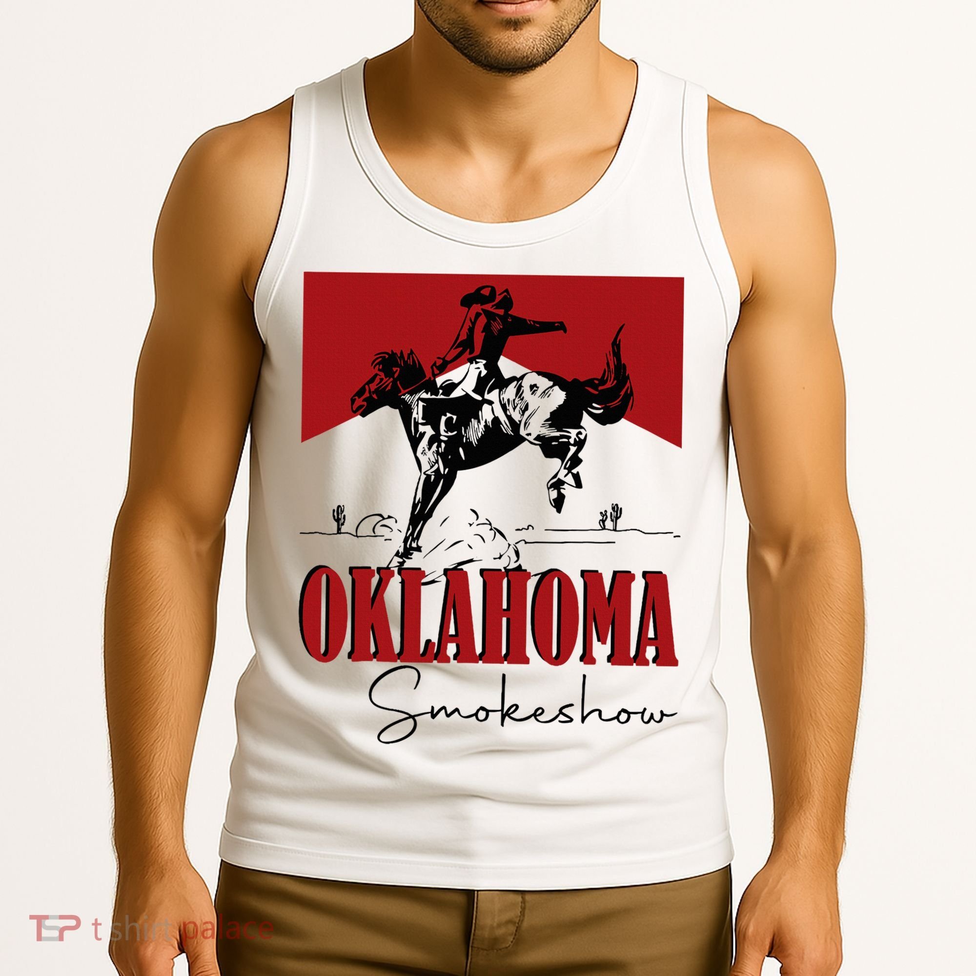 Oklahoma Smokeshow Western Oklahoma Smokeshow Cowboy Tank Top