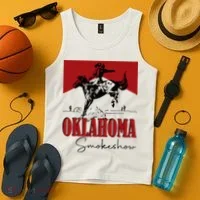 Oklahoma Smokeshow Western Oklahoma Smokeshow Cowboy Tank Top thumb 4