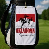 Oklahoma Smokeshow Western Oklahoma Smokeshow Cowboy Golf Towel thumb 2