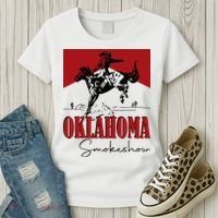 Oklahoma Smokeshow Western Oklahoma Smokeshow Cowboy Women's T-Shirt thumb 3
