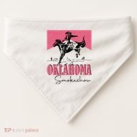 Oklahoma Smokeshow Western Oklahoma Smokeshow Cowboy Rodeo USA-Made Doggie Bandana thumb 0