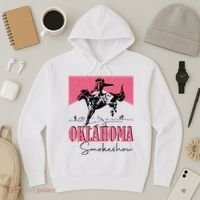 Oklahoma Smokeshow Western Oklahoma Smokeshow Cowboy Rodeo Hoodie thumb 3