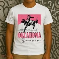 Oklahoma Smokeshow Western Oklahoma Smokeshow Cowboy Rodeo T-Shirt thumb 3