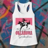 Oklahoma Smokeshow Western Oklahoma Smokeshow Cowboy Rodeo Women's Tank Top thumb 3
