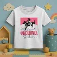 Oklahoma Smokeshow Western Oklahoma Smokeshow Cowboy Rodeo Toddler T-Shirt thumb 3