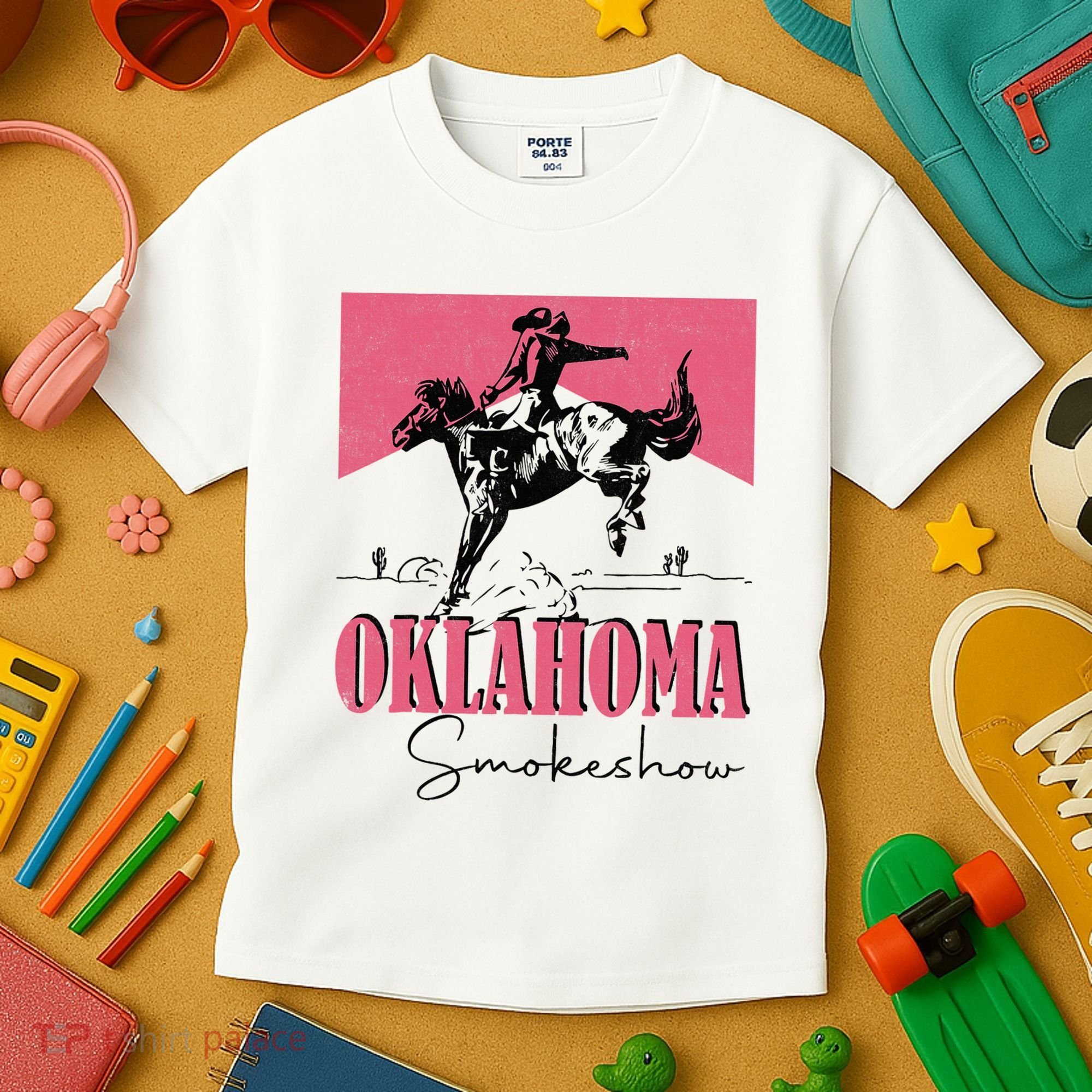 Oklahoma Smokeshow Western Oklahoma Smokeshow Cowboy Rodeo Kids T-Shirt