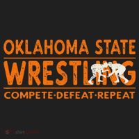 O.K.L.A.H.O.M.A State Wrestling Compete Defeat Repeat Hat thumb 2