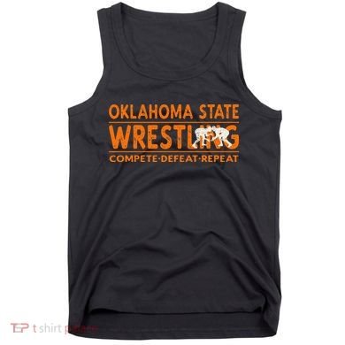 O.K.L.A.H.O.M.A State Wrestling Compete Defeat Repeat Tank Top