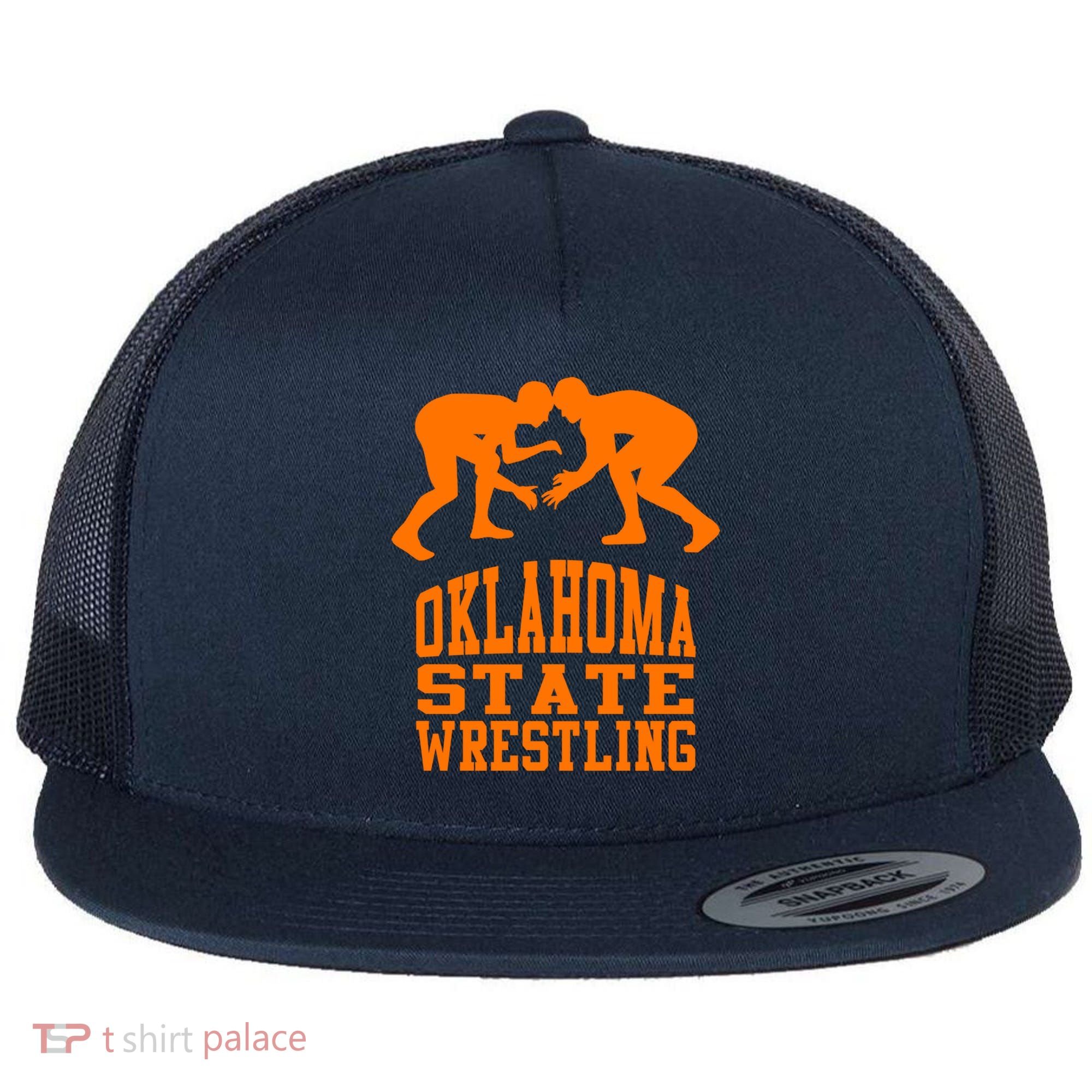 Oklahoma State Wrestling Flat Bill Trucker Hat