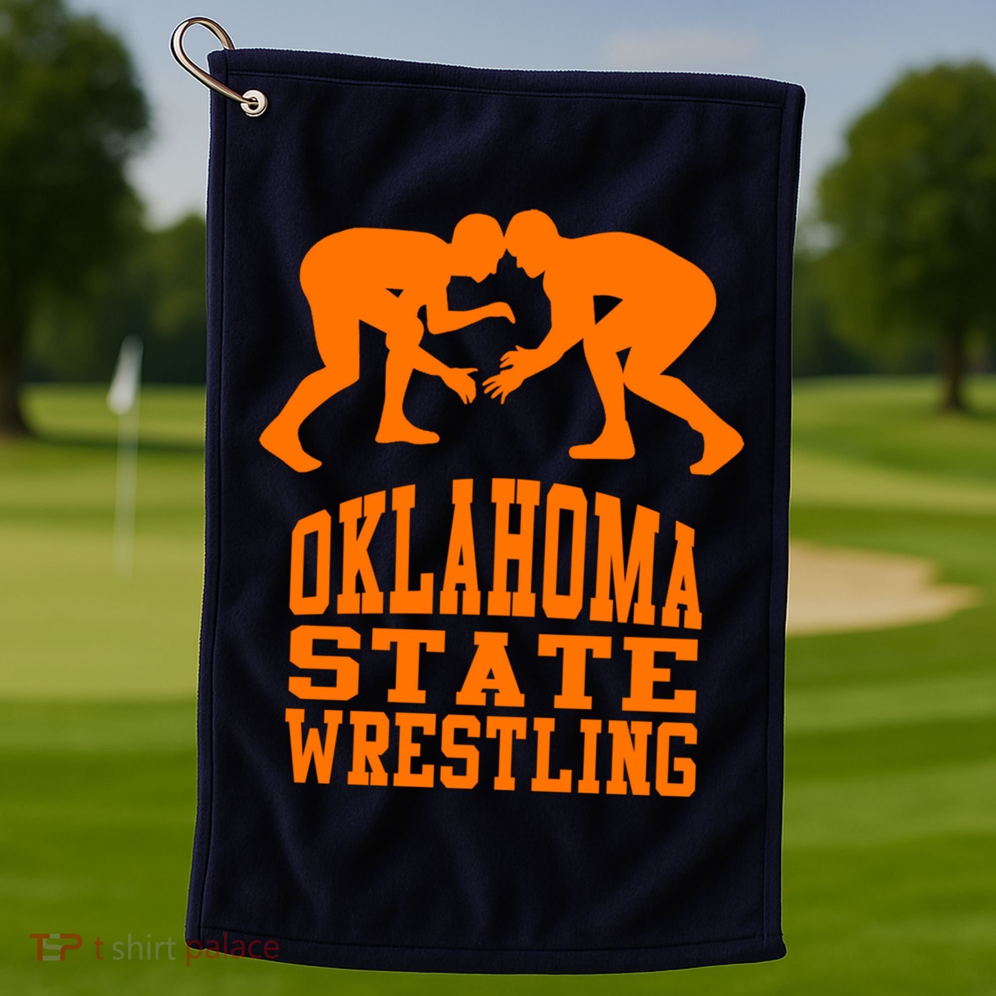 Oklahoma State Wrestling Golf Towel