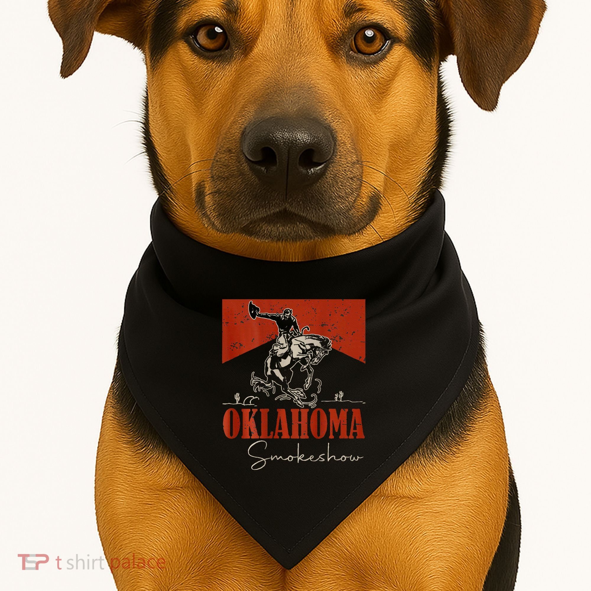 Oklahoma Smokeshow Western Rodeo USA-Made Doggie Bandana