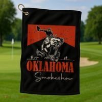 Oklahoma Smokeshow Western Rodeo Golf Towel thumb 1